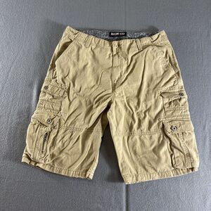 Iron Co Shorts Mens 32 Brown‎ Cargo Mid Rise Hiking Outdoor Baggy Rugged